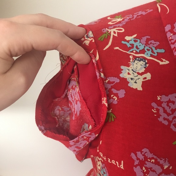 Anna sui red print dress - Picture 7 of 8